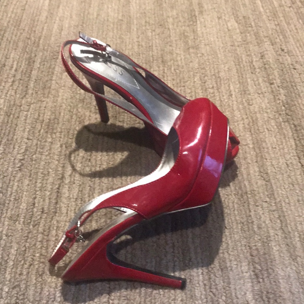 Guess Red High Heel Size 6.5